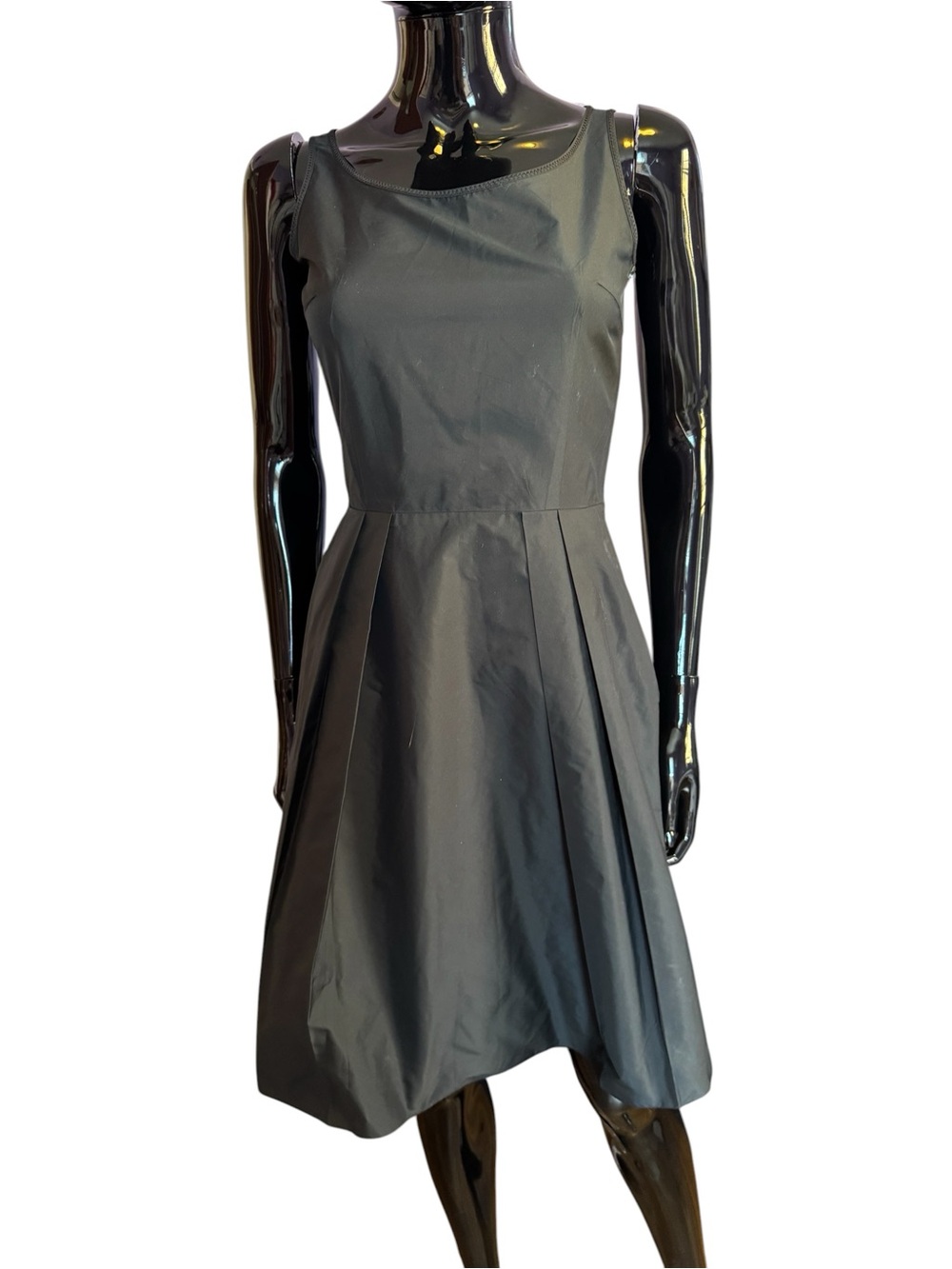 Prada sport nylon Classic Black Sleeveless Fit-and-Flare Dress